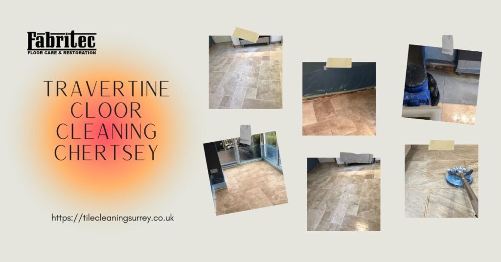 Travertine Floor Cleaning and Sealing Services in Chertsey