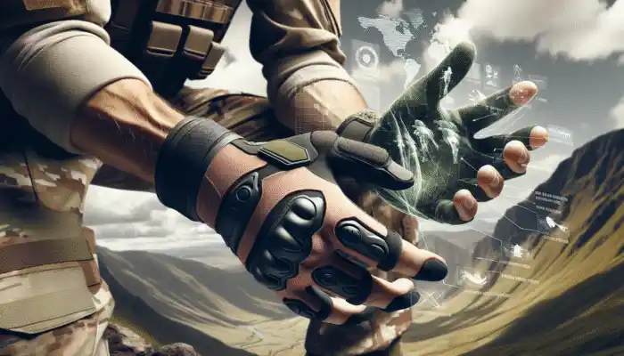 Order Gauntlet Gloves in Lincoln: Person wearing durable gauntlet gloves for outdoor sports, enhancing safety and comfort on rugged terrain.