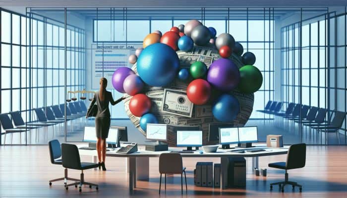 What is Debt Consolidation for Beginners: UK Guide | DCL Infographic on UK debt consolidation with charts, person managing debts, and unified loan in modern office.