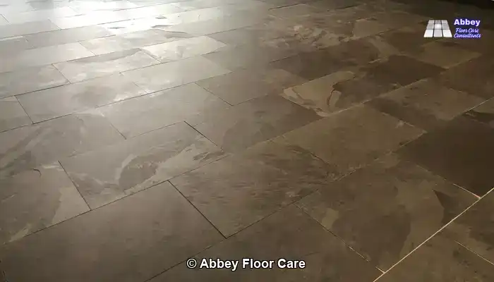 Achieve a Wet Look Finish on Natural Slate Flooring